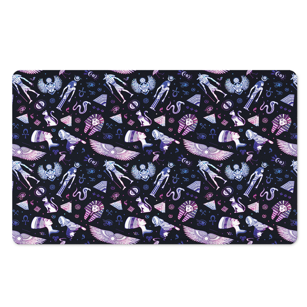 Egyptian Tribal Symbols Print Polyester Doormat
