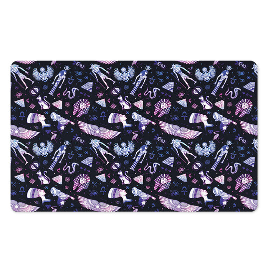 Egyptian Tribal Symbols Print Polyester Doormat