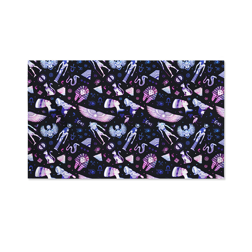 Egyptian Tribal Symbols Print Polyester Flag