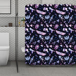 Egyptian Tribal Symbols Print Polyester Shower Curtain