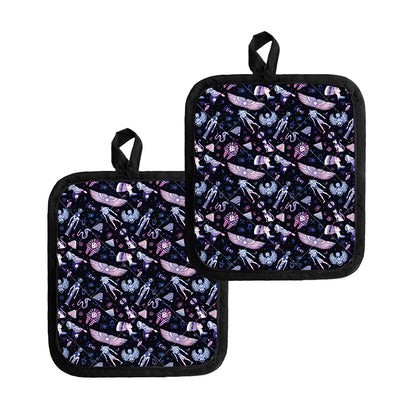 Egyptian Tribal Symbols Print Pot Holders