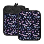 Egyptian Tribal Symbols Print Pot Holders With Pocket