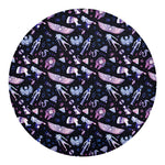 Egyptian Tribal Symbols Print Round Blanket