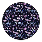 Egyptian Tribal Symbols Print Round Floor Mat