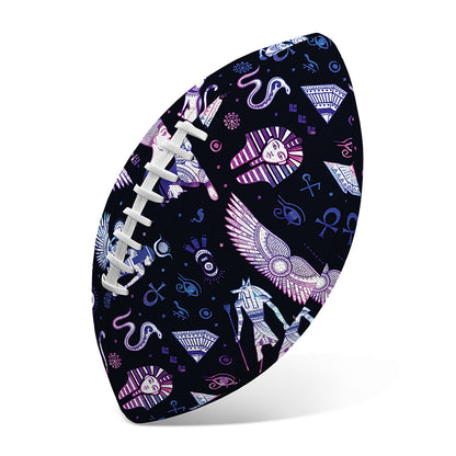Egyptian Tribal Symbols Print Rugby Ball