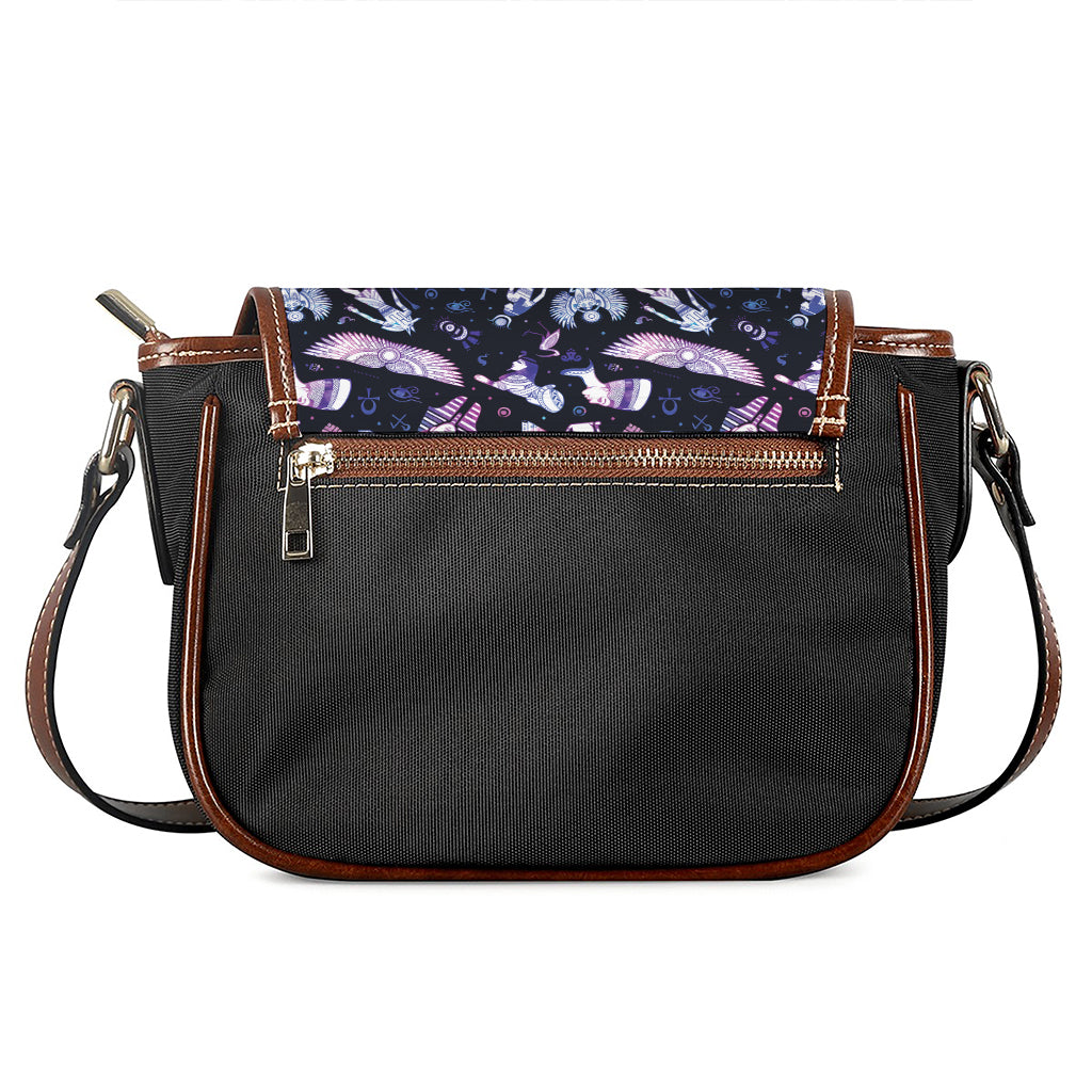 Egyptian Tribal Symbols Print Saddle Bag