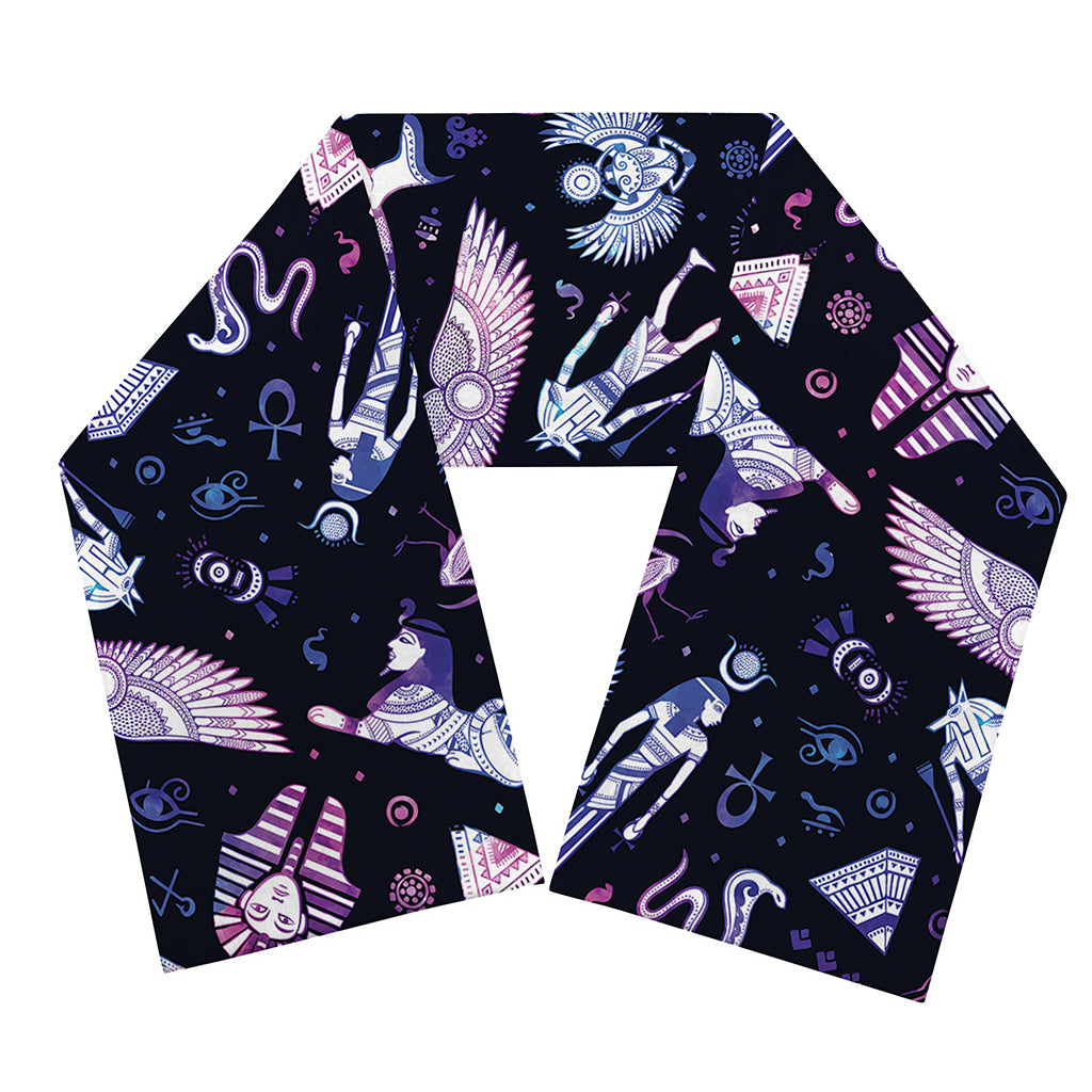 Egyptian Tribal Symbols Print Scarf