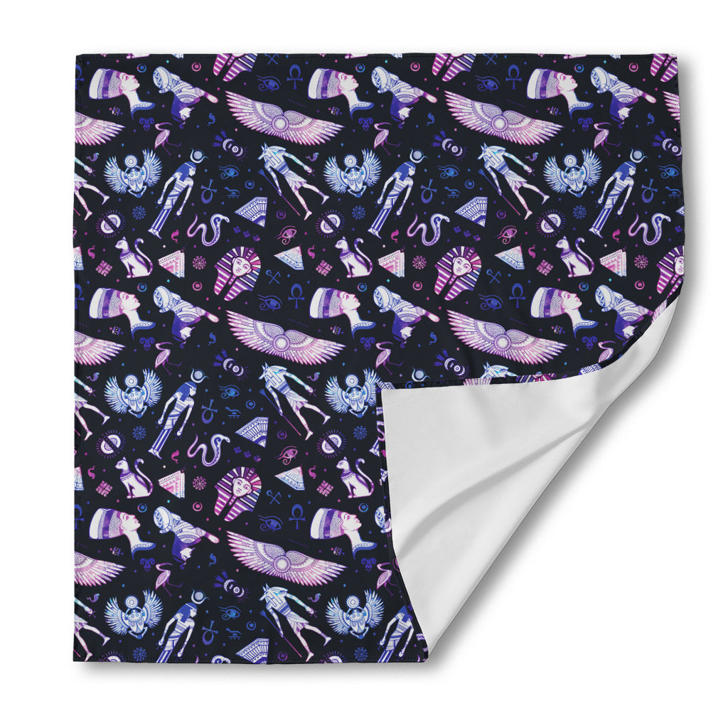 Egyptian Tribal Symbols Print Silk Bandana