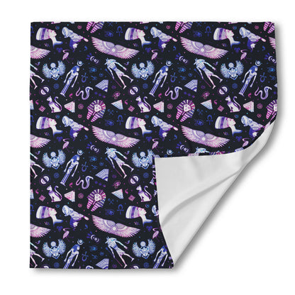 Egyptian Tribal Symbols Print Silk Bandana