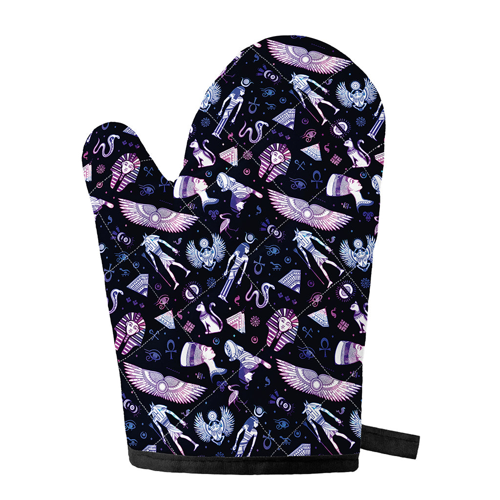 Egyptian Tribal Symbols Print Single Oven Mitt