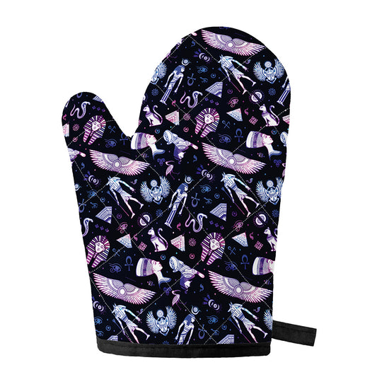 Egyptian Tribal Symbols Print Single Oven Mitt