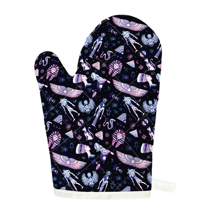 Egyptian Tribal Symbols Print Single Oven Mitt