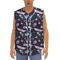 Egyptian Tribal Symbols Print Sleeveless Baseball Jersey