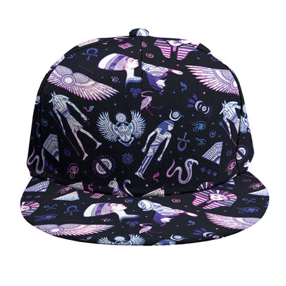 Egyptian Tribal Symbols Print Snapback Cap