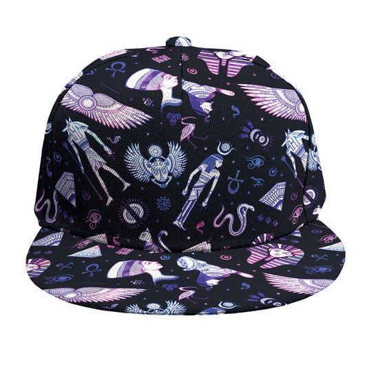 Egyptian Tribal Symbols Print Snapback Cap