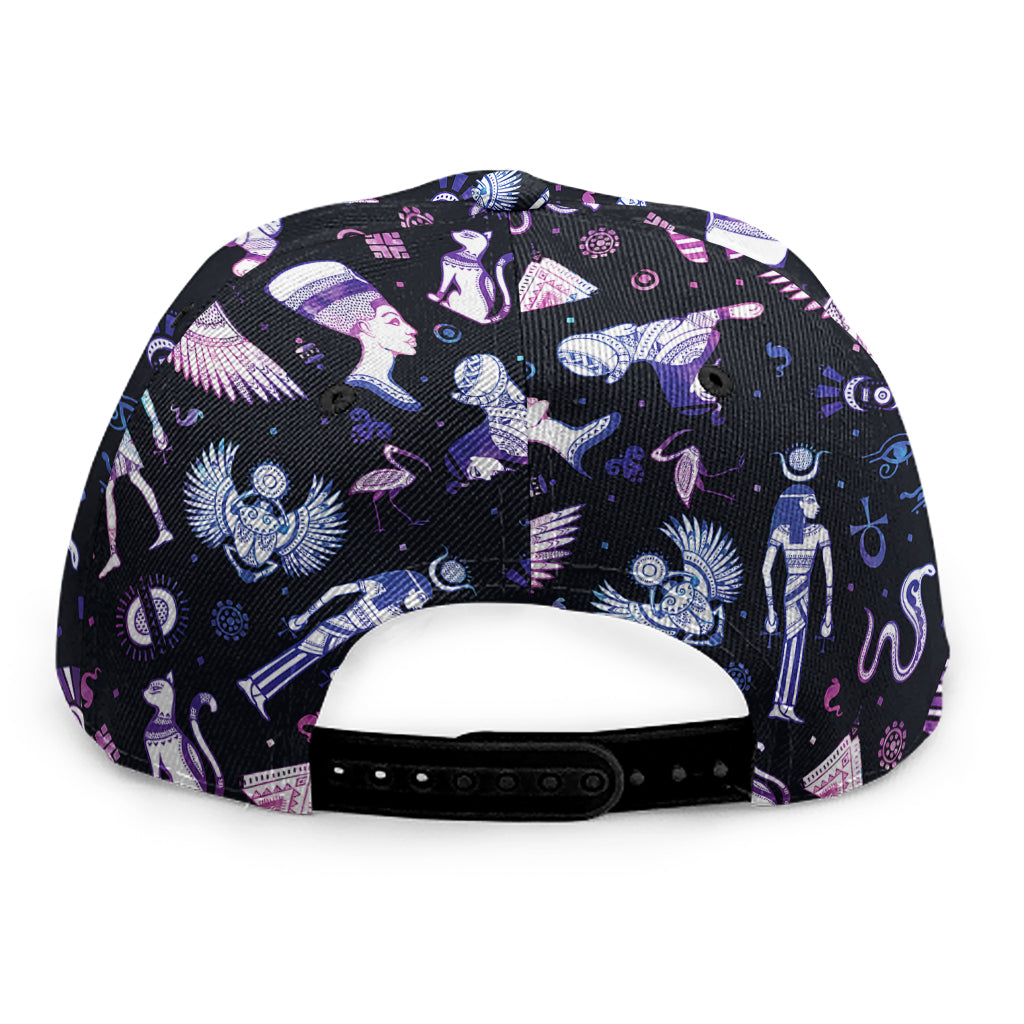 Egyptian Tribal Symbols Print Snapback Cap