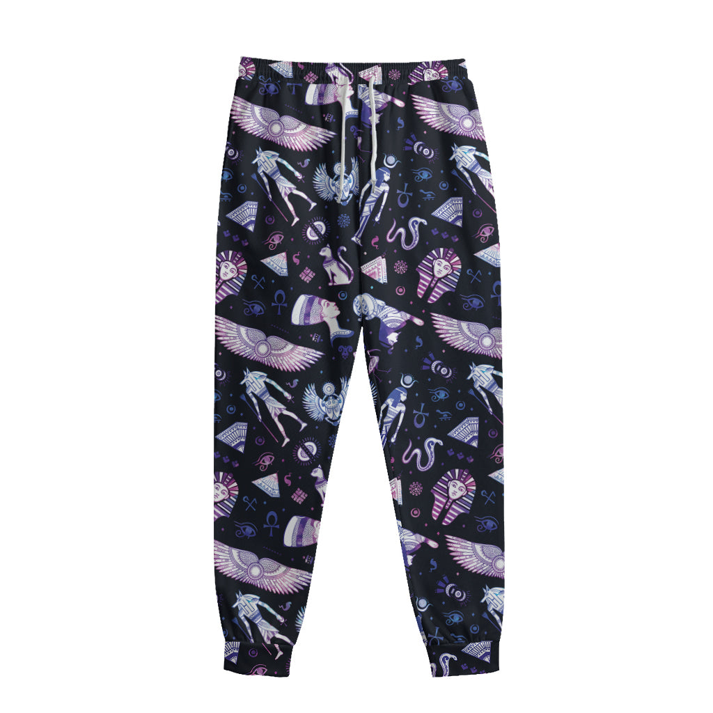 Egyptian Tribal Symbols Print Sweatpants