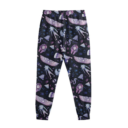 Egyptian Tribal Symbols Print Sweatpants