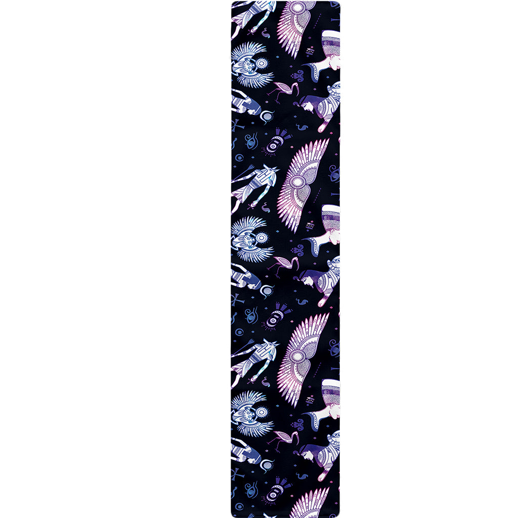Egyptian Tribal Symbols Print Table Runner
