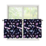 Egyptian Tribal Symbols Print Tier Curtains