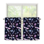 Egyptian Tribal Symbols Print Tier Curtains