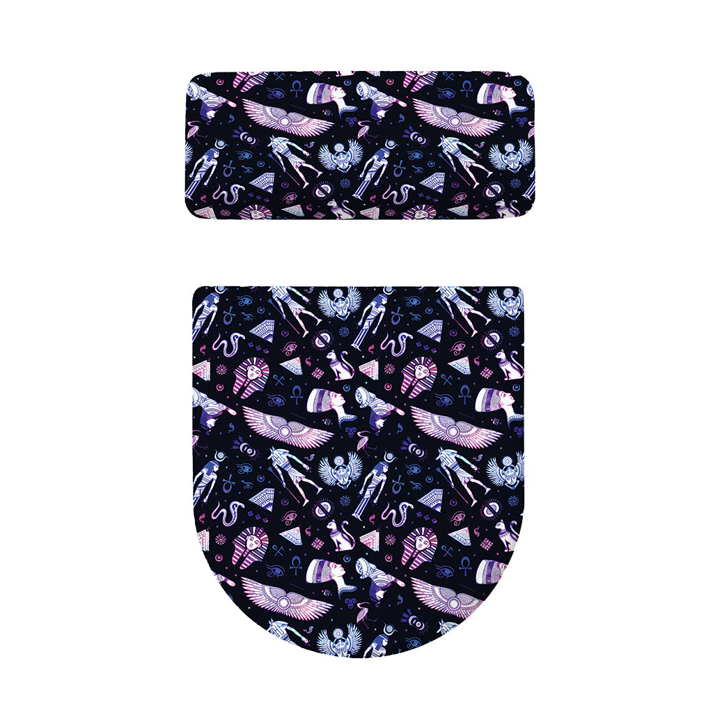 Egyptian Tribal Symbols Print Toilet Lid And Tank Cover Set