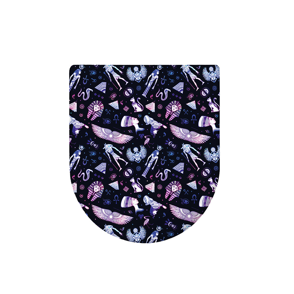 Egyptian Tribal Symbols Print Toilet Lid Cover