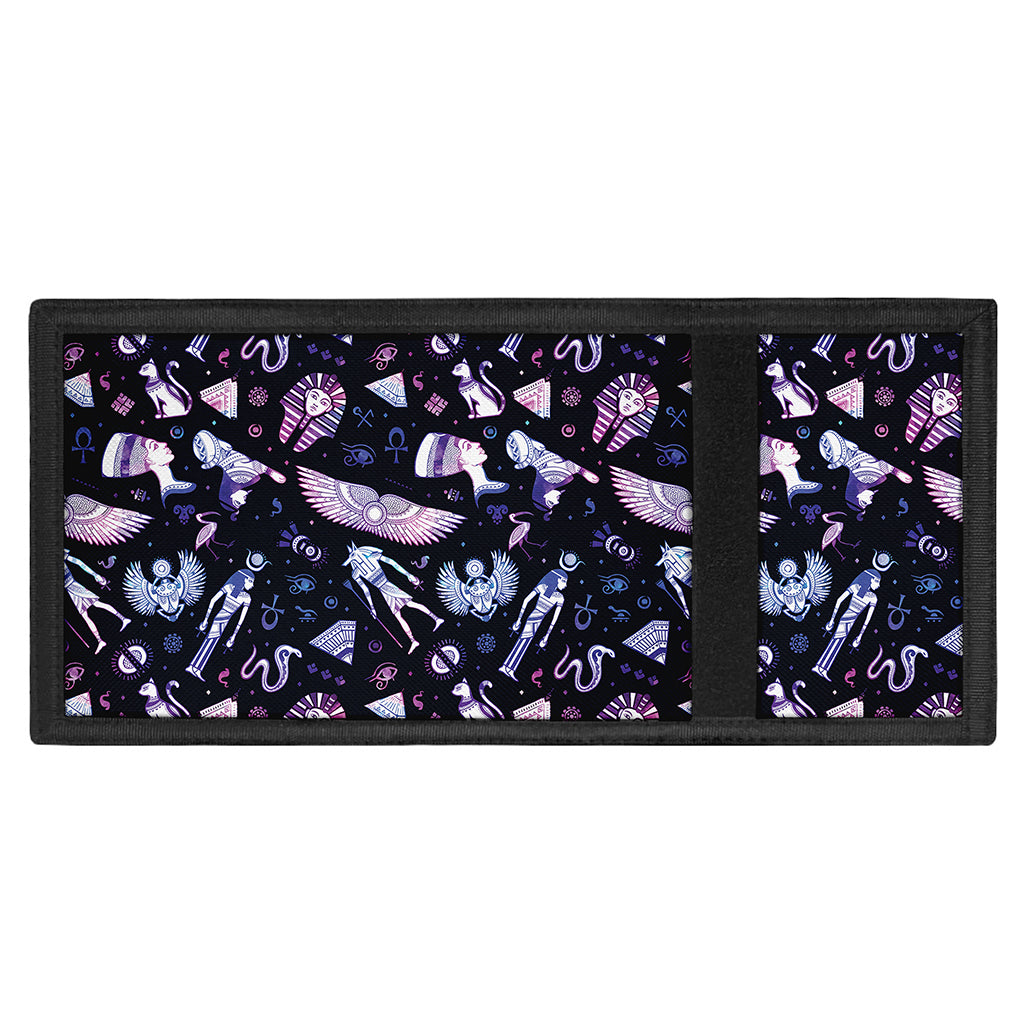 Egyptian Tribal Symbols Print Trifold Wallet