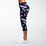 Egyptian Tribal Symbols Print Women's Capri Leggings