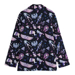 Egyptian Tribal Symbols Print Women's Cotton Blazer