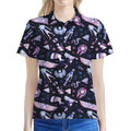Egyptian Tribal Symbols Print Women's Polo Shirt