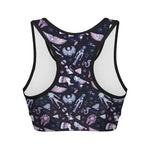 Egyptian Tribal Symbols Print Women's Sports Bra