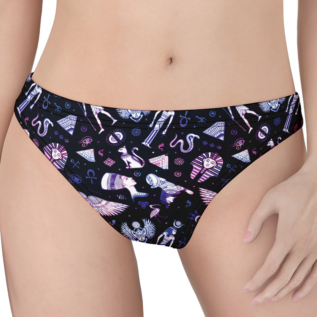 Egyptian Tribal Symbols Print Women's Thong