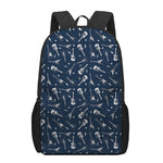 Electric Guitar Pattern Print 17 Inch Backpack