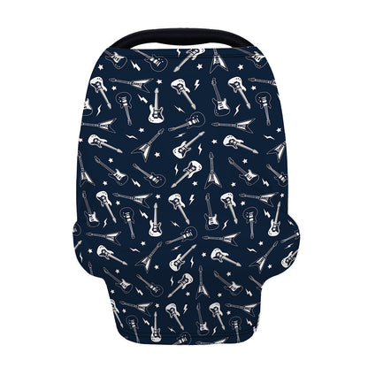 Electric Guitar Pattern Print Baby Seat Cover