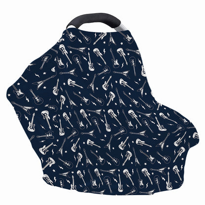 Electric Guitar Pattern Print Baby Seat Cover
