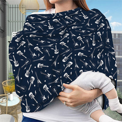 Electric Guitar Pattern Print Baby Seat Cover