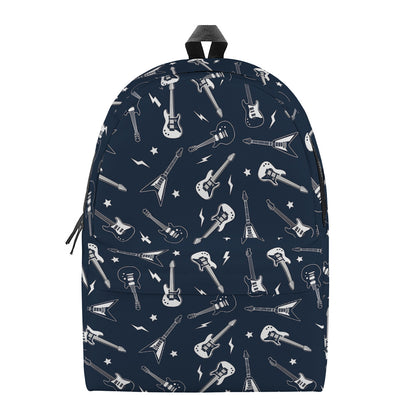 Electric Guitar Pattern Print Backpack