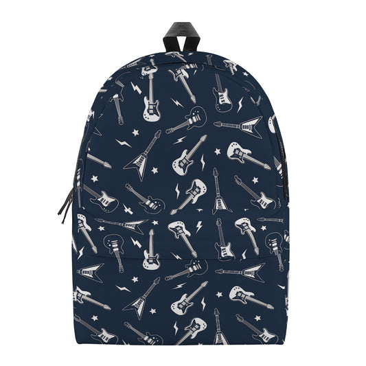 Electric Guitar Pattern Print Backpack