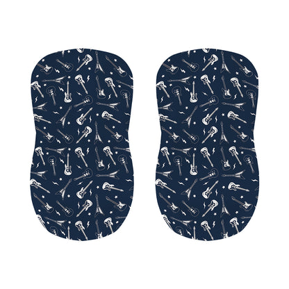 Electric Guitar Pattern Print Bar Stool Covers