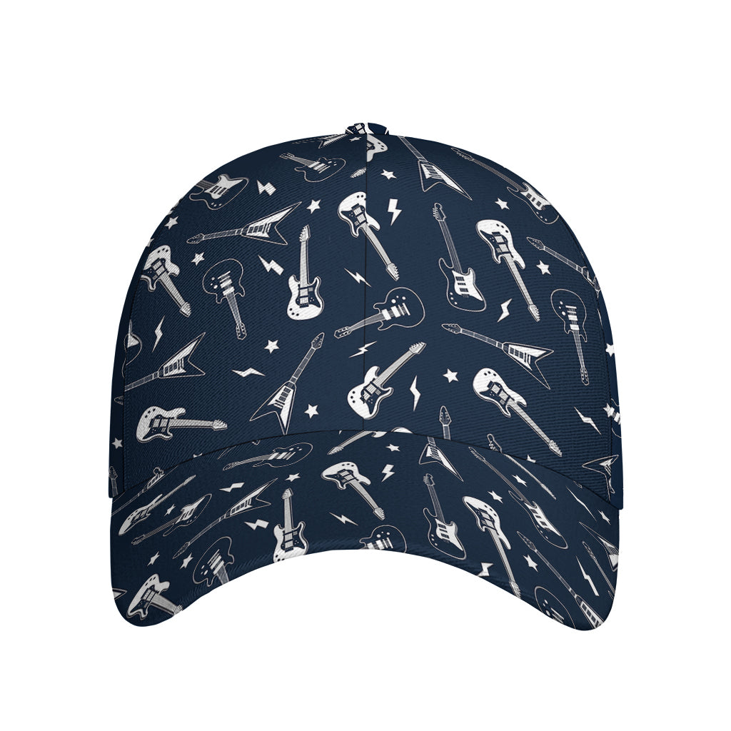 Electric Guitar Pattern Print Baseball Cap
