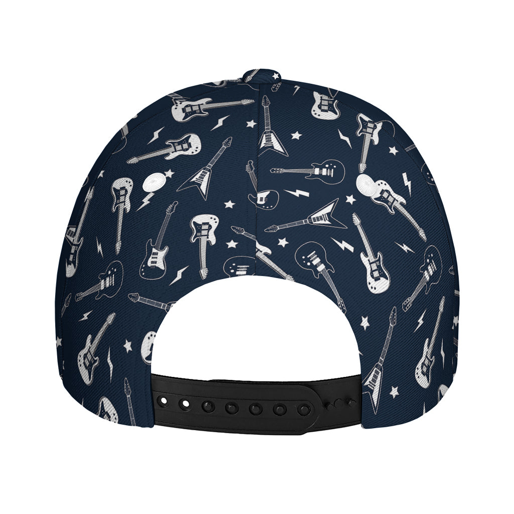 Electric Guitar Pattern Print Baseball Cap