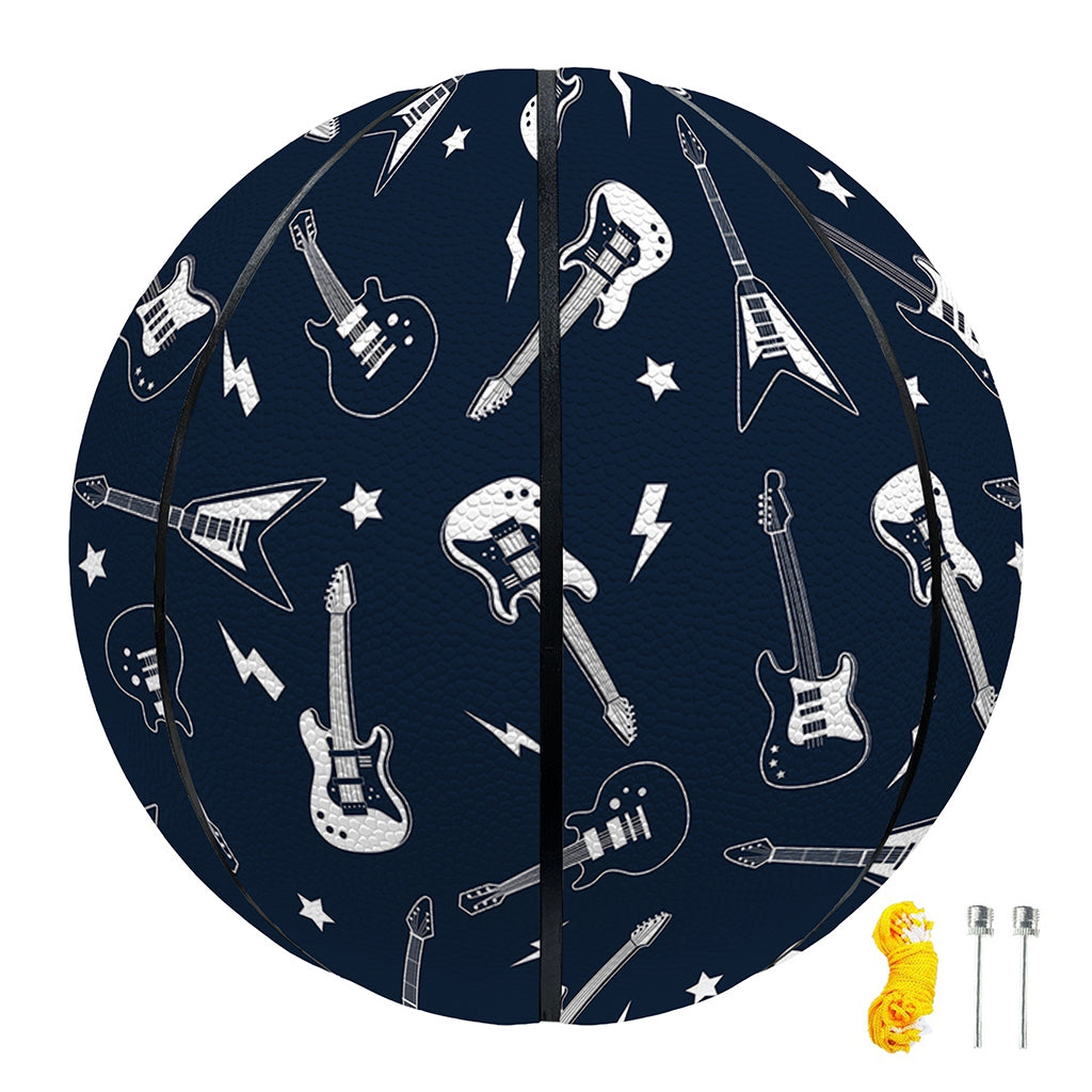 Electric Guitar Pattern Print Basketball