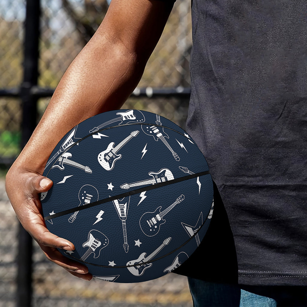 Electric Guitar Pattern Print Basketball