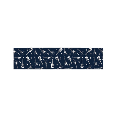 Electric Guitar Pattern Print Bed Runner