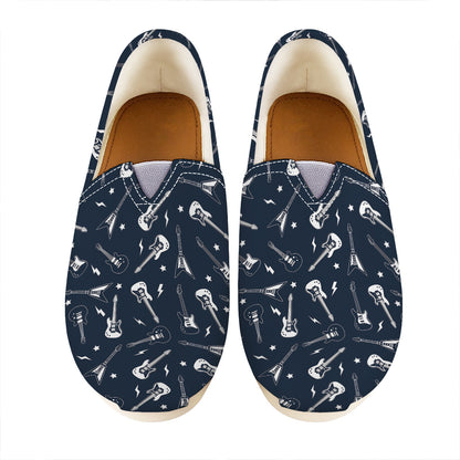 Electric Guitar Pattern Print Casual Shoes