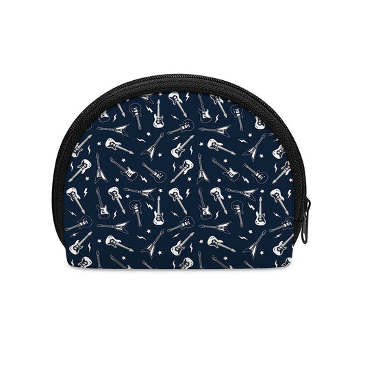 Electric Guitar Pattern Print Coin Purse