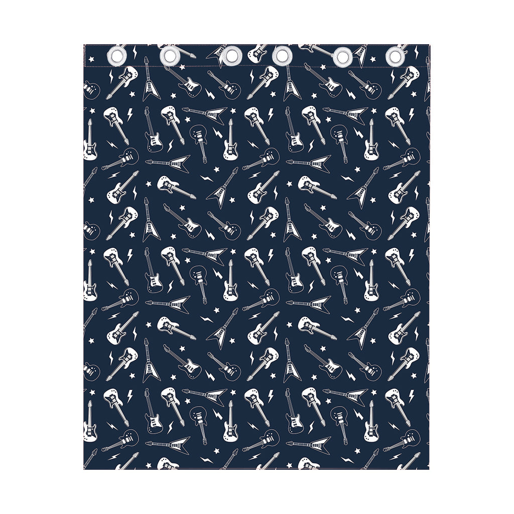 Electric Guitar Pattern Print Curtain