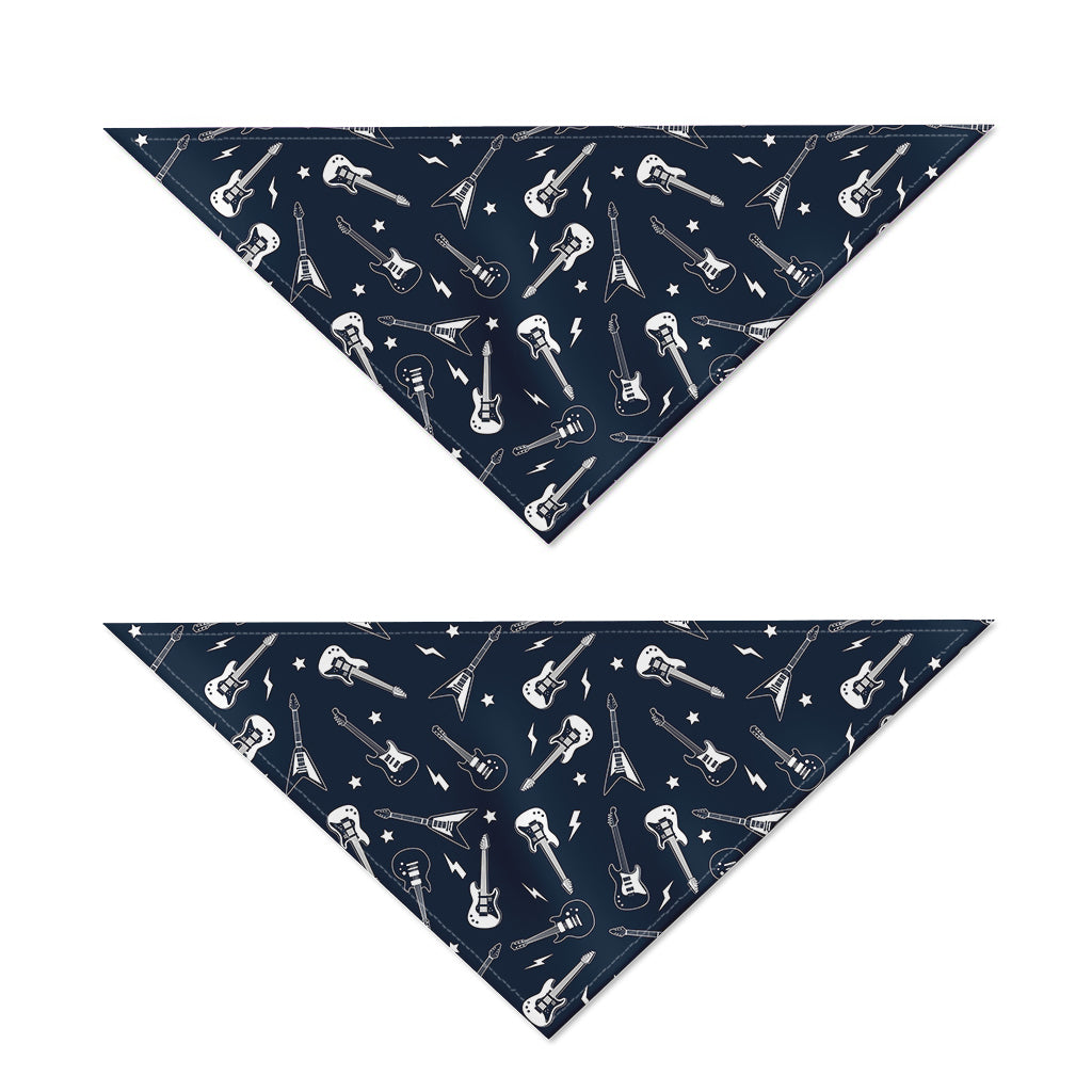 Electric Guitar Pattern Print Dog Bandana