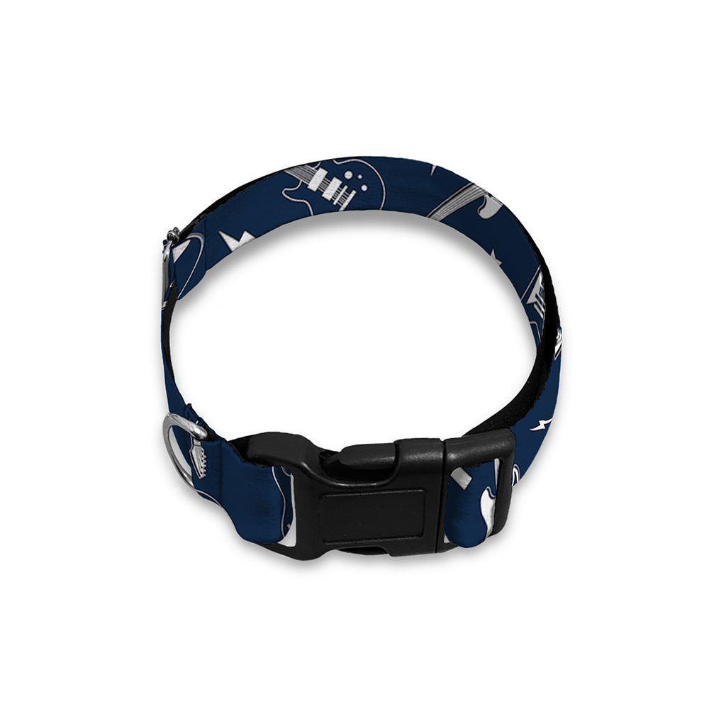 Electric Guitar Pattern Print Dog Collar
